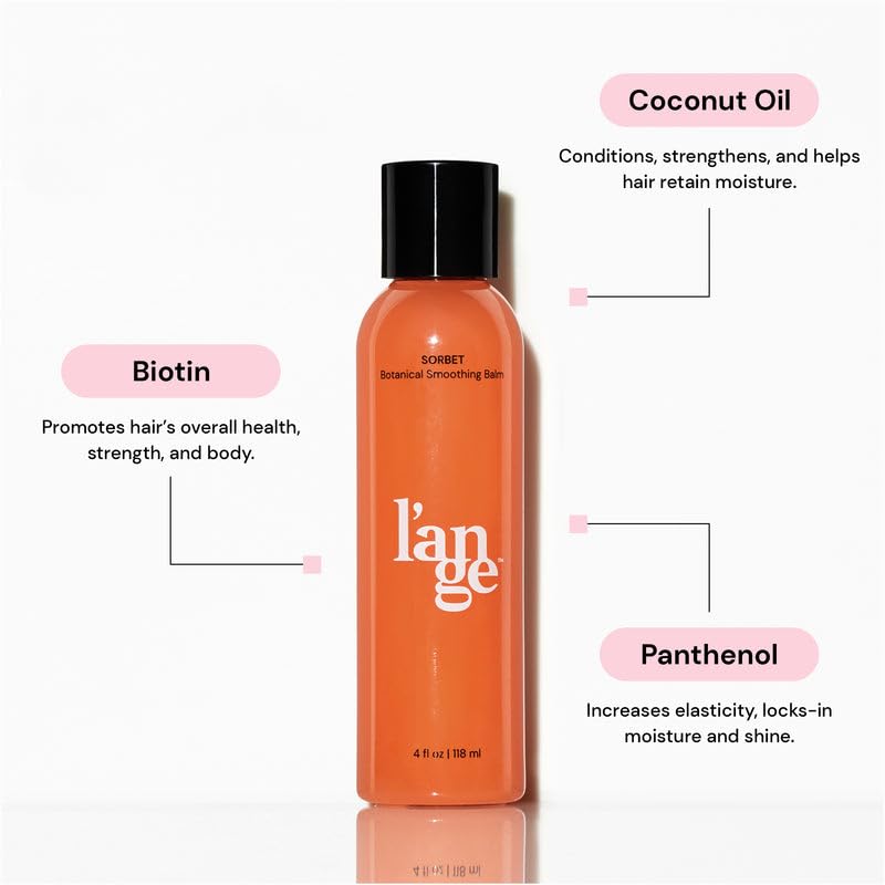 L'ANGE HAIR hand applying Sorbet Botanical to hair for easy detangling and manageability