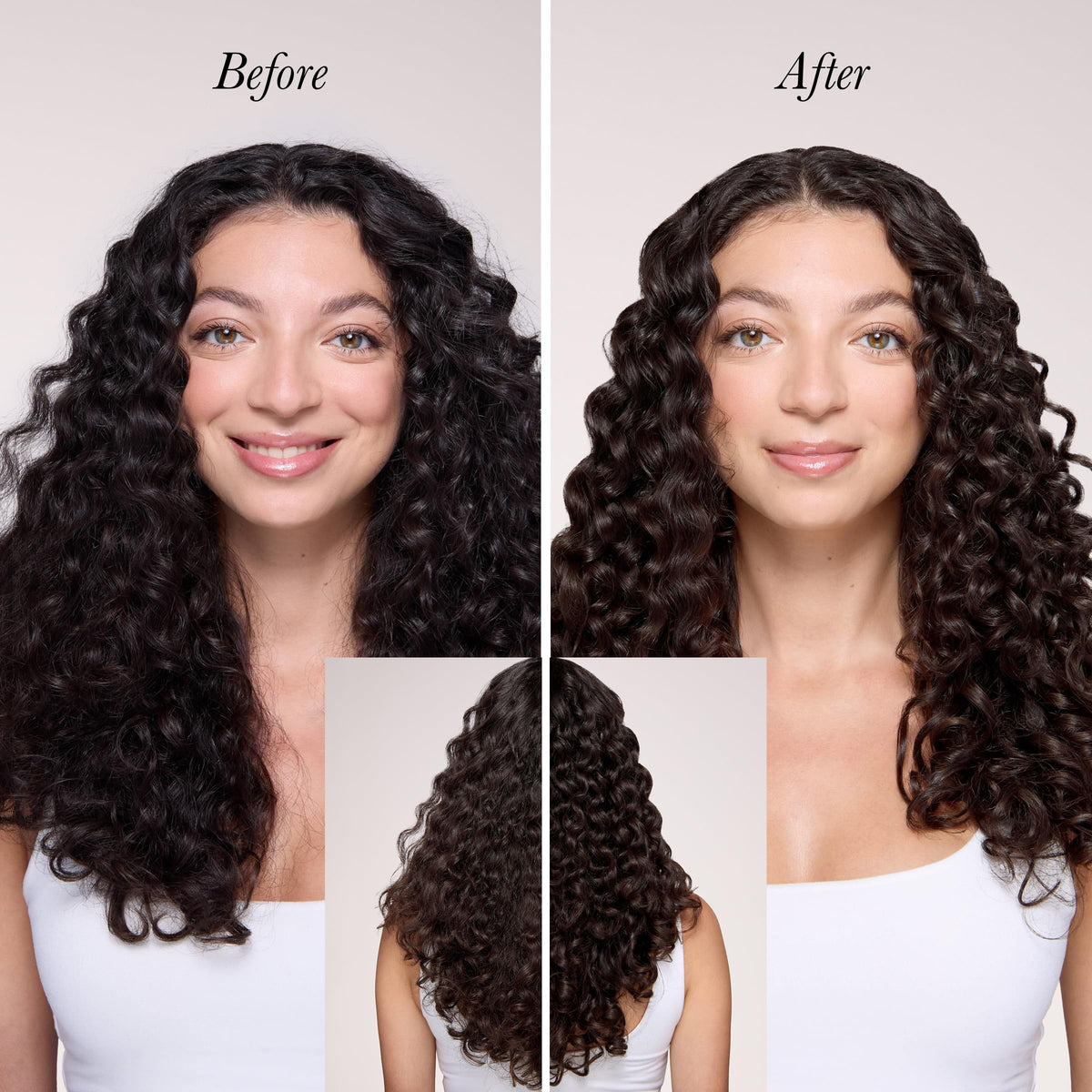 L'ANGE HAIR label close-up highlighting biotin and coconut oil ingredients for shine