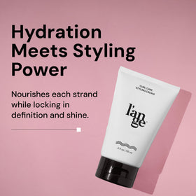 L'ANGE HAIR creamy texture close-up showing smooth consistency and hydration
