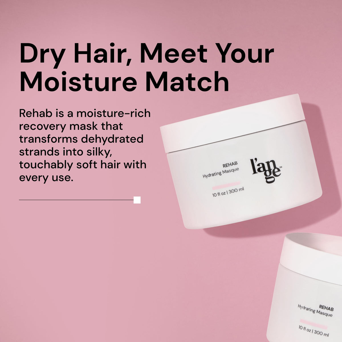 L'ANGE HAIR creamy whipped texture close-up highlighting easy spreadability benefit