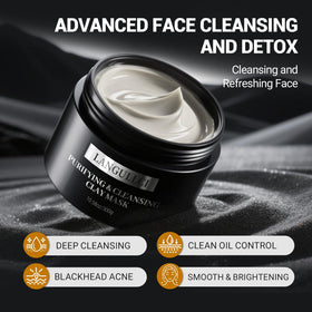 LANGULLCI rinse off comparison showing clearer skin after use