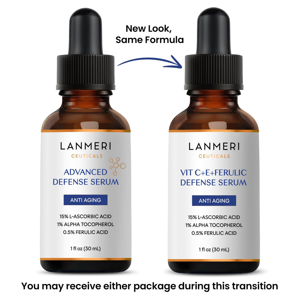 Lanmeri amber airless dispenser preserving serum potency benefit