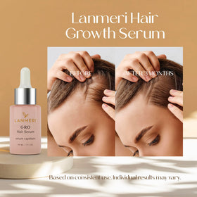 Lanmeri close-up of serum texture highlighting lightweight absorption benefit