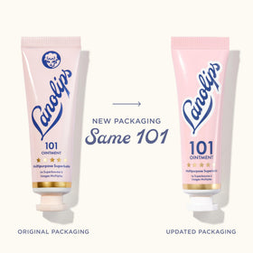 Lanolips open tub texture demonstrating smooth lanolin moisture