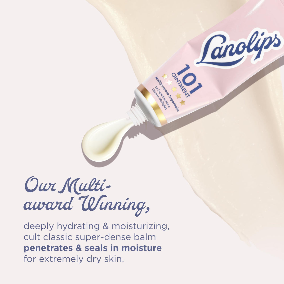 Lanolips two tubs next to coin for size and portability benefit
