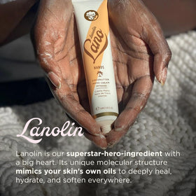 Lanolips Coconutter massaged into cuticles showing softened nail beds and conditioning