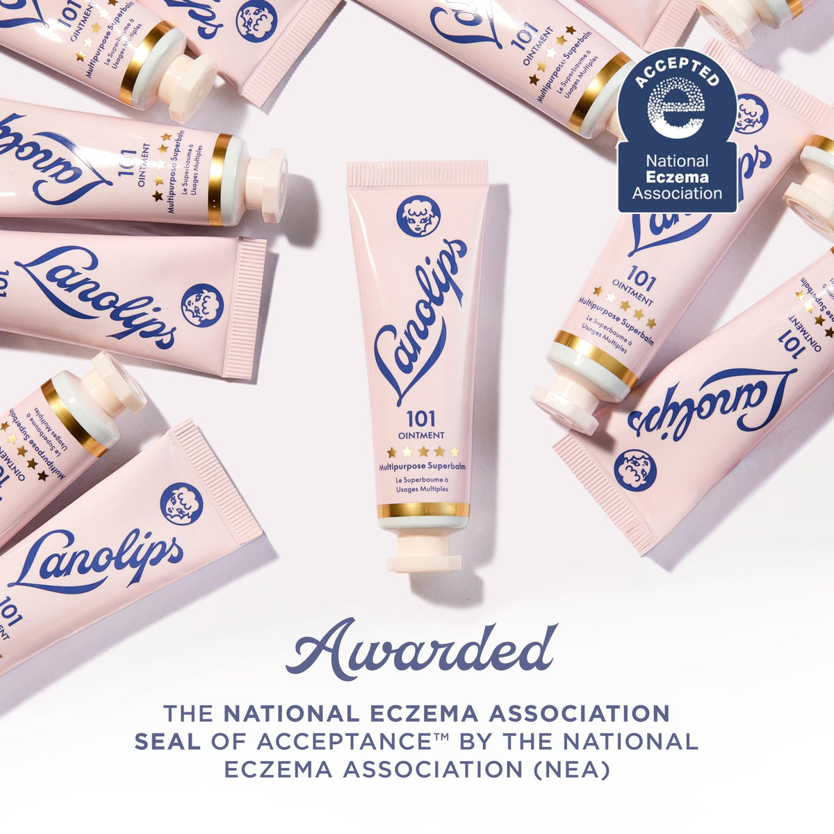 Lanolips tin inside travel bag showing convenient on-the-go benefit