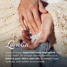 Applying Lanolips to cuticle area, demonstrates targeted hydration and softer nail beds