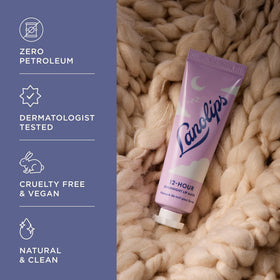 lanolips before and after lips showing softer, more hydrated results