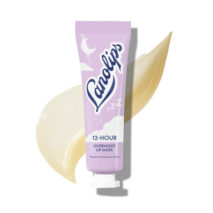lanolips tube front view showing product and long-lasting hydration benefit