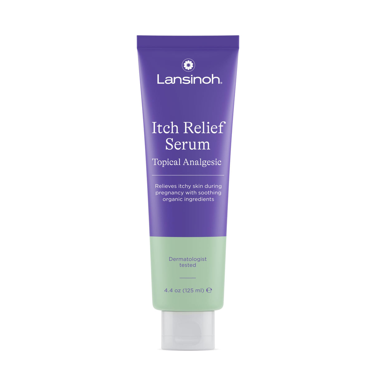 Lansinoh front packaging showing product and size, reassuring mums quickly