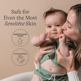 Hand applying Lansinoh lip balm to lips for immediate soothing comfort