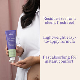 Lansinoh with apricot and aloe botanicals highlighting soothing, natural ingredients