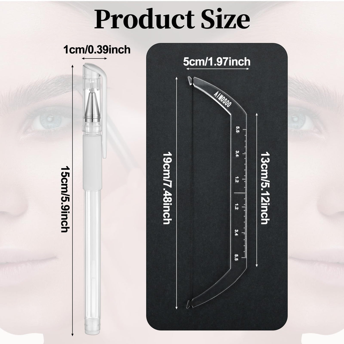 Lanties brow mapping pen drawing guideline for cleaner shaping