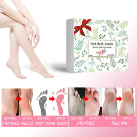 Lanwexy fizzing foot bomb releasing colorful bubbles and spa relaxation