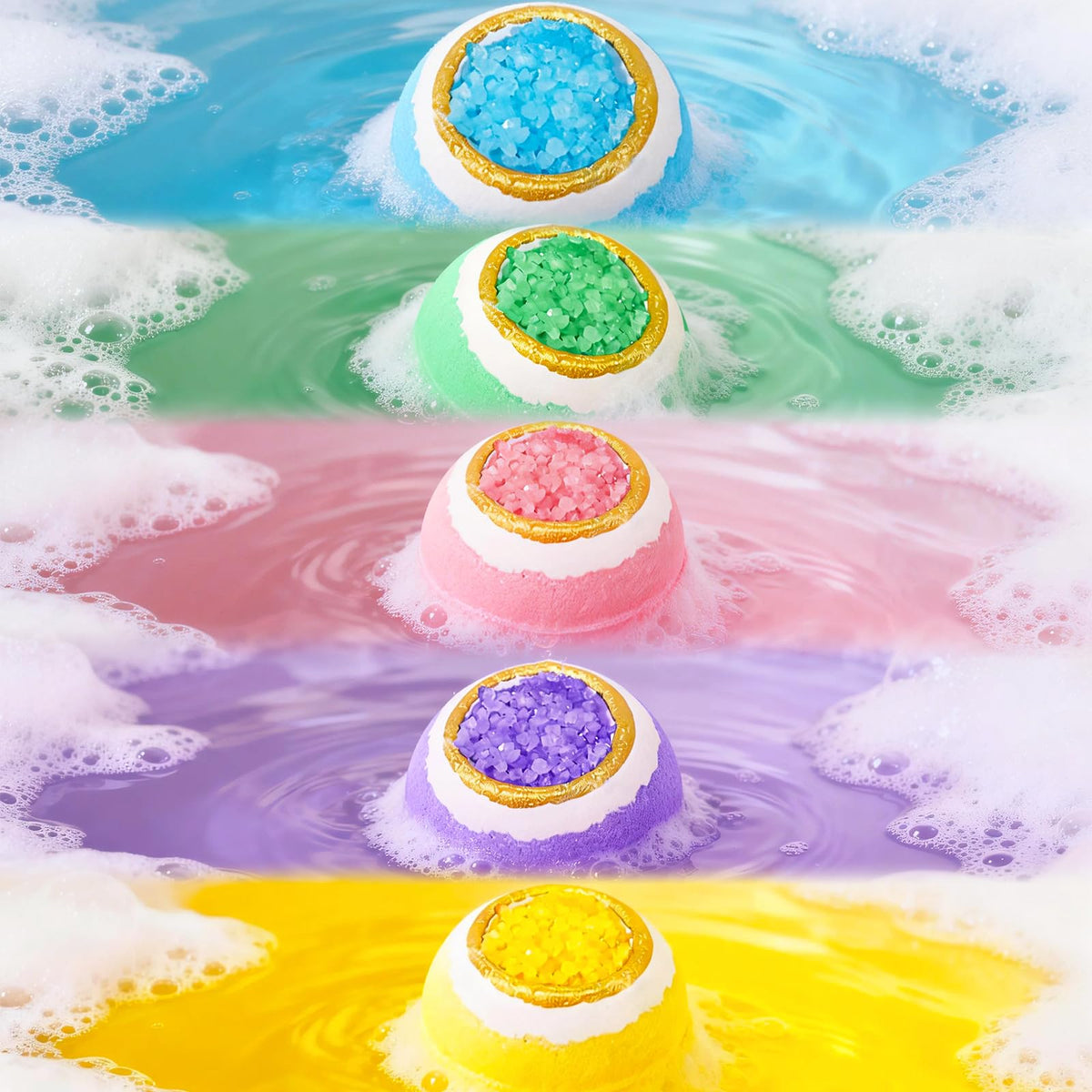 Lanwexy individually wrapped bombs arrayed to show freshness and gifting convenience