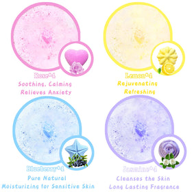 Lanwexy individually wrapped bath bombs preserving scent and freshness