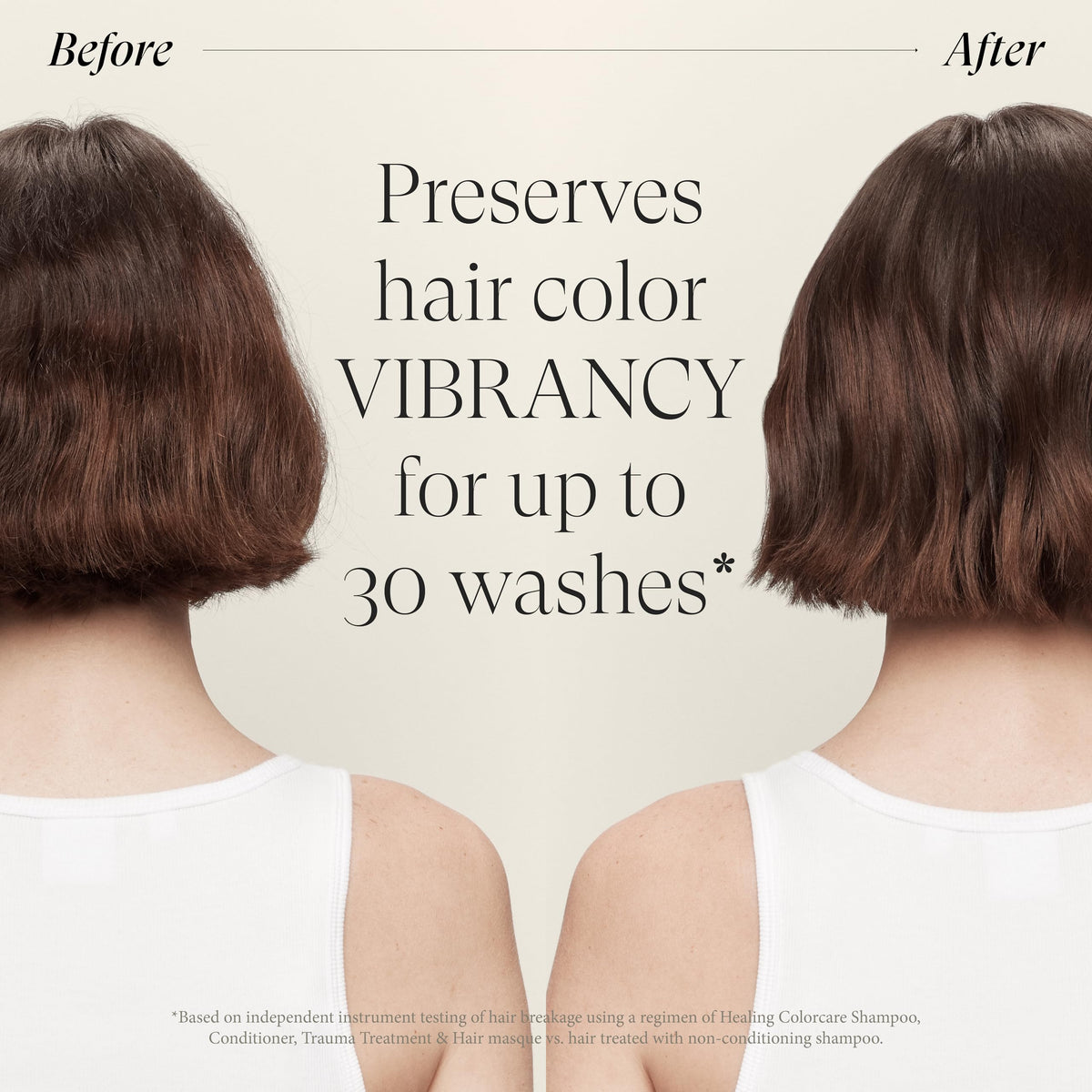 L’ANZA being applied to damp hair to detangle and hydrate strands
