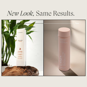 L’ANZA back label with ingredients and usage directions for clarity