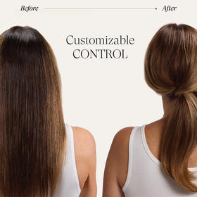 L’ANZA before and after hair volume shot showing fuller, textured hair benefit
