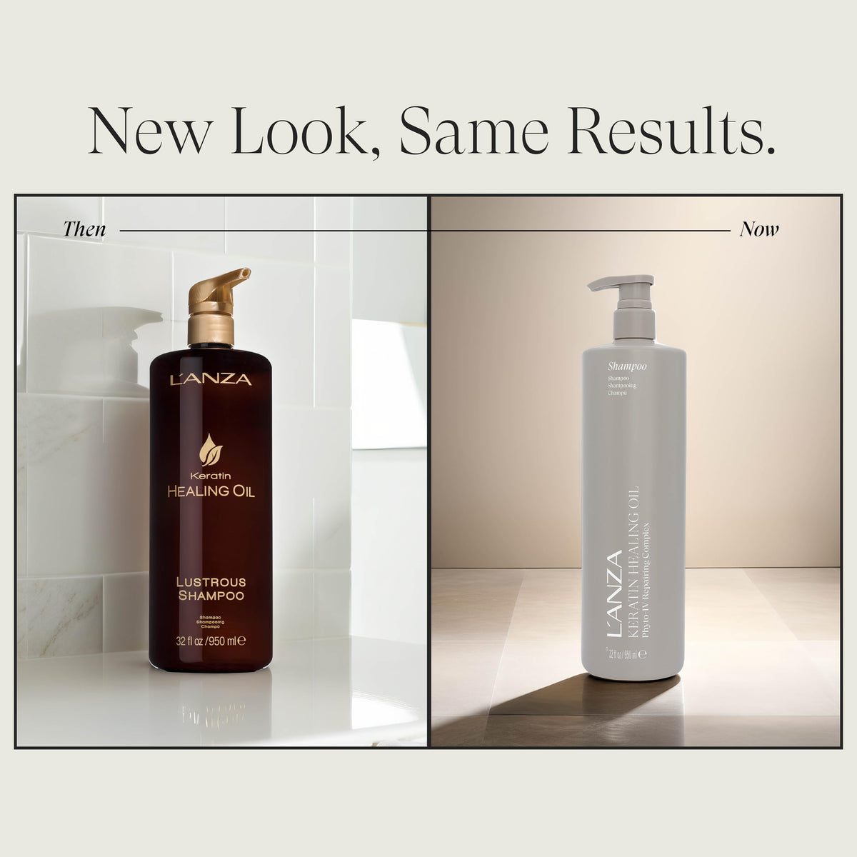 L’ANZA pump dispenser detail enabling easy salon or home use