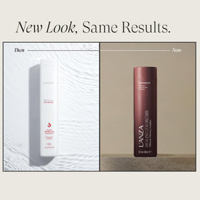 L’ANZA label close-up highlighting active complexes for color protection benefit