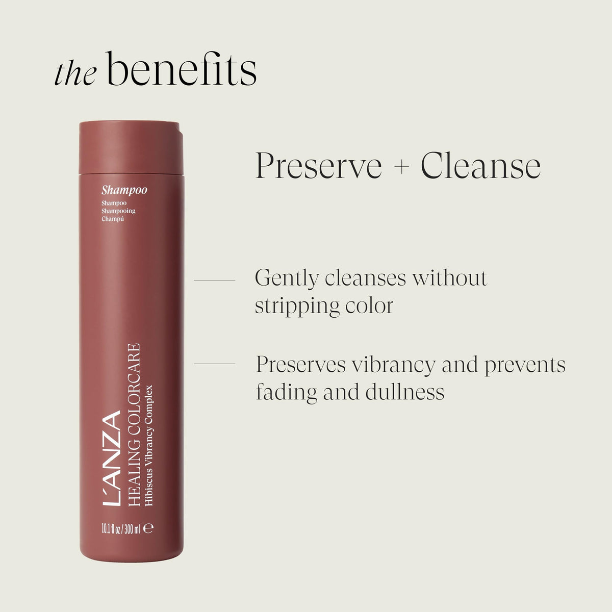 L’ANZA conditioner pour texture highlighting hydration and smoothness