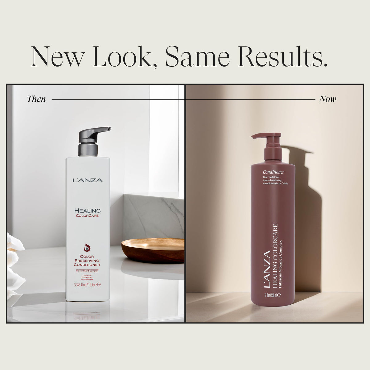 L’ANZA pump close-up revealing dispenser and texture, highlights easy dosing