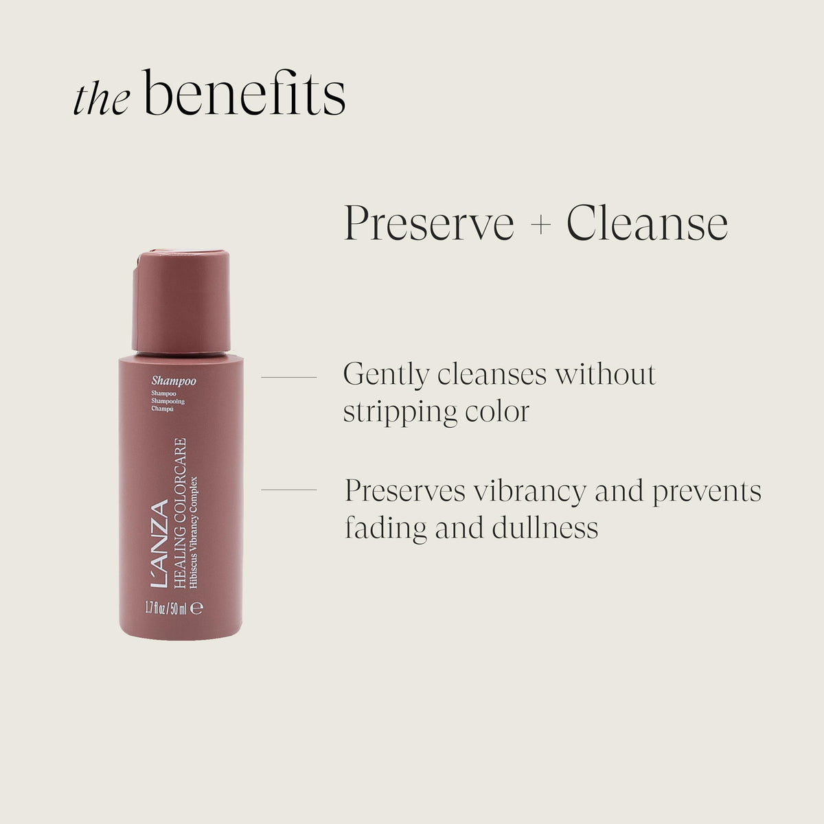 L’ANZA creamy lather texture demonstrating gentle moisturizing cleanse