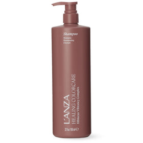 L’ANZA front bottle showing 33.8 fl oz and color-care branding for long-lasting vibrancy
