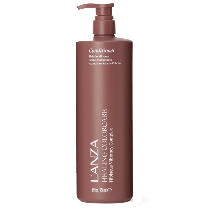 L’ANZA front bottle view showing label and size, conveys professional care