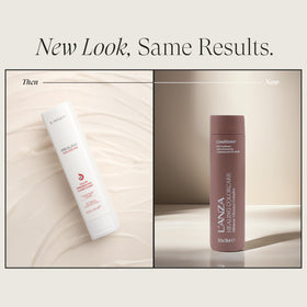 L’ANZA pump dispensing conditioner demonstrating easy, controlled application