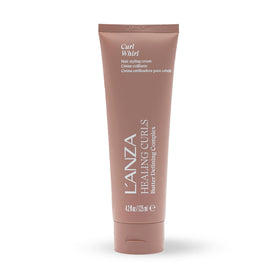 L’ANZA front packaging showing product and benefits for defined curls