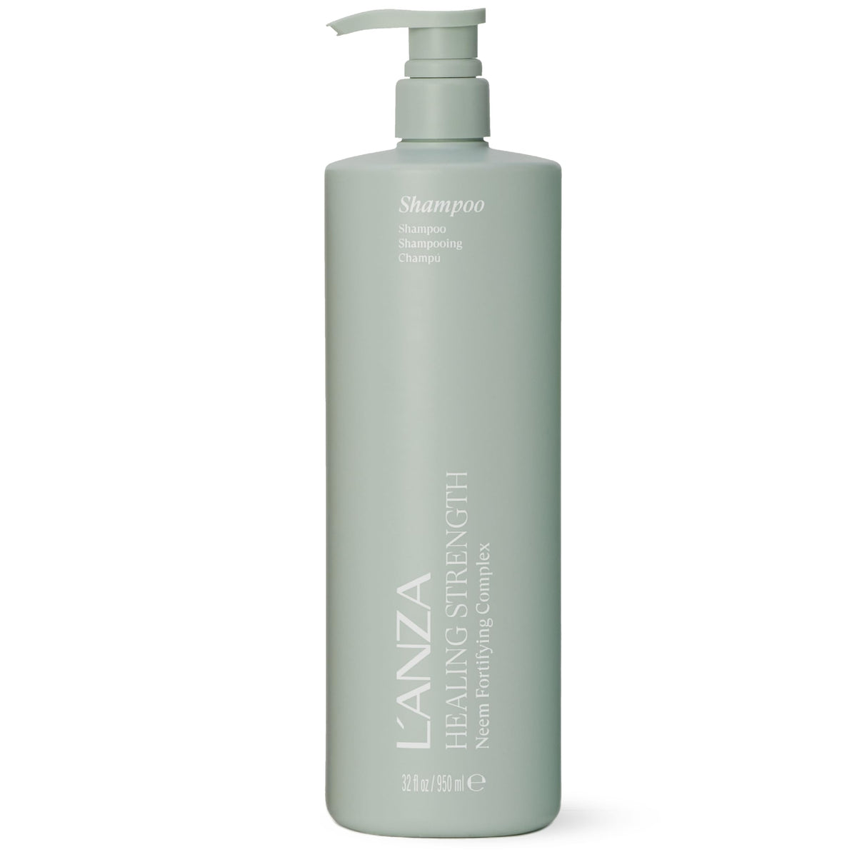 L’ANZA front bottle view showing packaging and large professional size benefit