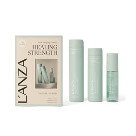 L’ANZA trio front packaging showing kit and restorative benefits
