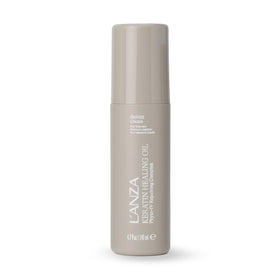 L’ANZA front packaging showing de-frizz cream and size benefit