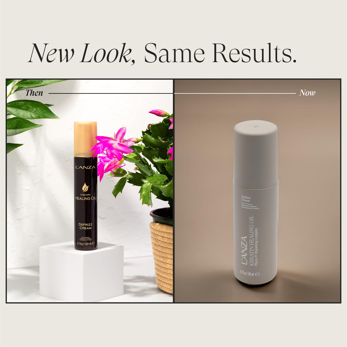 L’ANZA label and pump detail highlighting easy dosing benefit