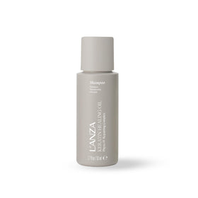 L’ANZA shampoo front packaging showing brand and travel-sized convenience