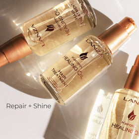 L’ANZA oil texture close-up highlighting lightweight, non-greasy finish