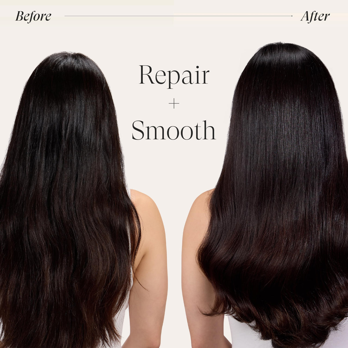 L’ANZA creamy oil texture on hand demonstrating lightweight, non-greasy finish for smooth hair