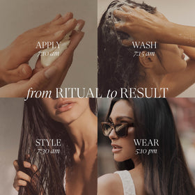 L’ANZA Abyssinian oil ingredient alongside jar emphasizing nourishing, lightweight conditioning