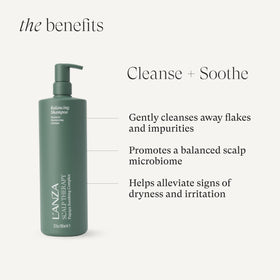 L’ANZA label close-up highlights key ingredients and sulfate-free benefit