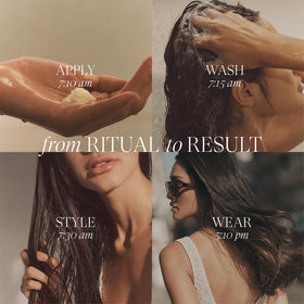L’ANZA label and ingredients detail showing keratin and botanical oil benefits