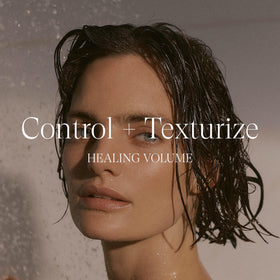 L’ANZA gel on bathroom counter in lifestyle scene showing daily styling ease