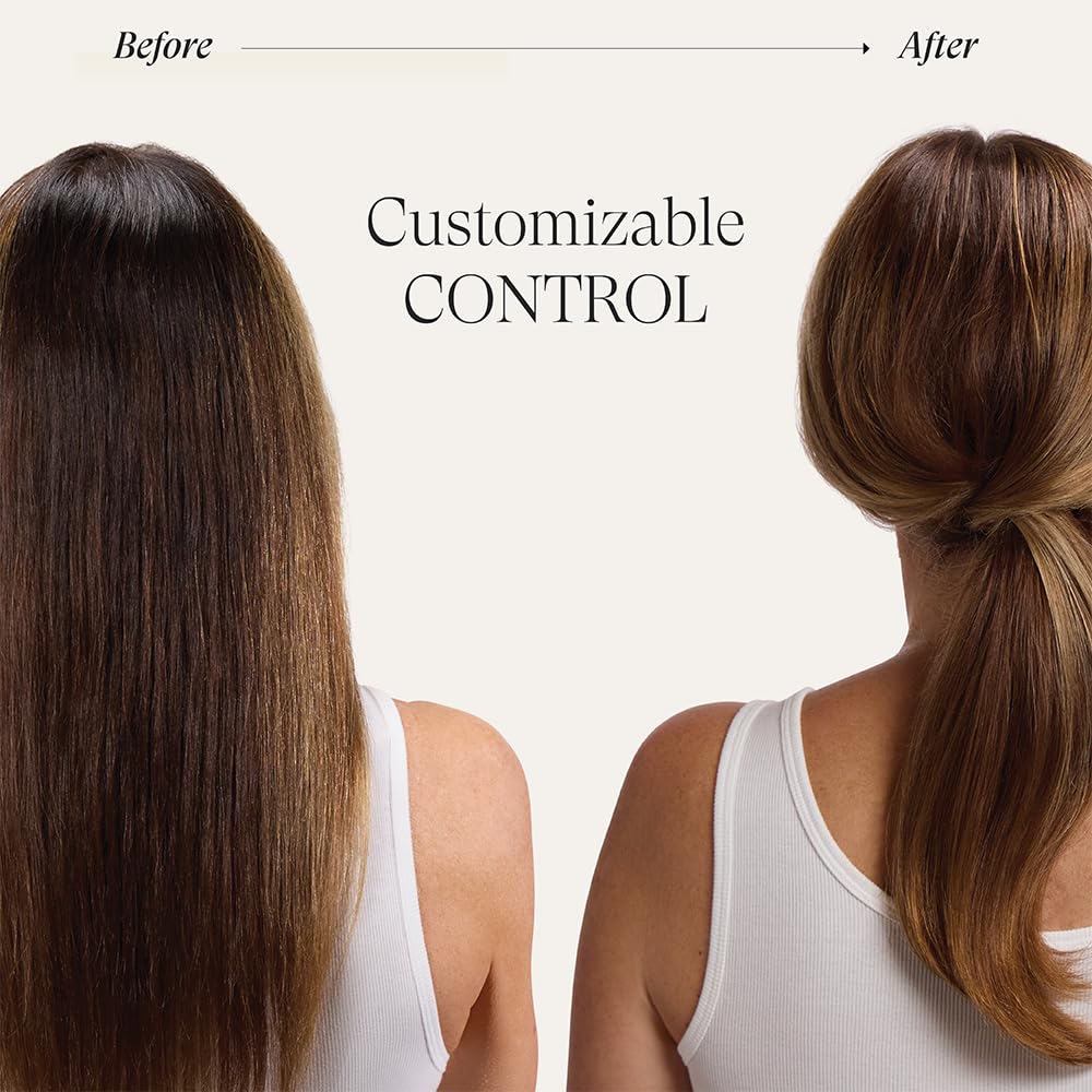 L’ANZA gel applied to damp hair demonstrating easy styling control
