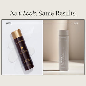 L’ANZA conditioner pour texture close-up demonstrating creamy hydration