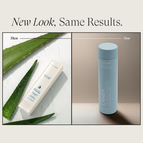 L'ANZA pump dispenser closeup revealing smooth texture and easy dosing