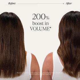L’ANZA bottle in hand showing size and easy dosing benefit