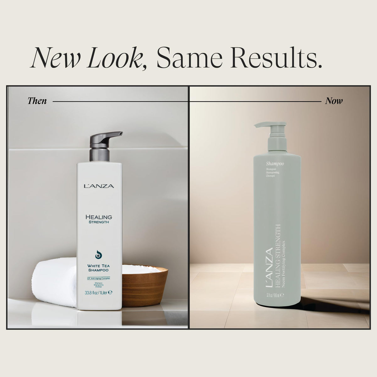 L’ANZA pump cap detail for easy dispensing and controlled product use benefit