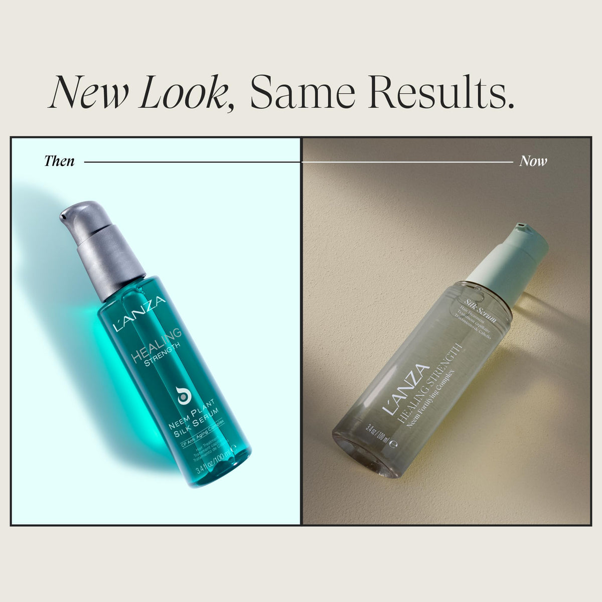 L’ANZA pump dispensing silk serum for easy controlled use